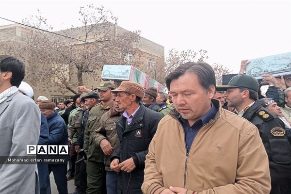 مراسم استقبال از شهدای گمنام در شهرستان راز و جرگلان
