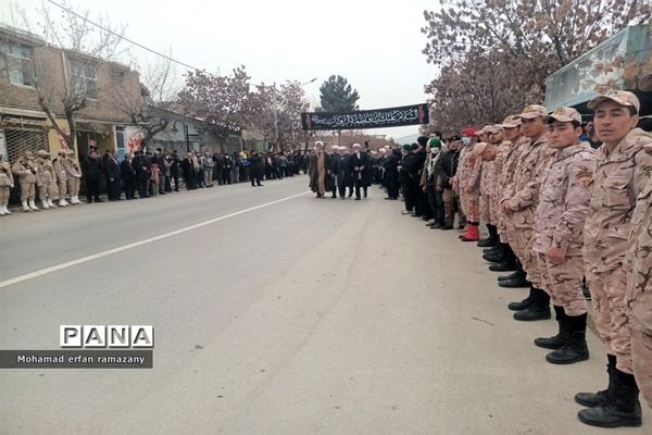 مراسم استقبال از شهدای گمنام در شهرستان راز و جرگلان