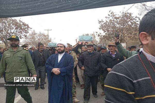 مراسم استقبال از شهدای گمنام در شهرستان راز و جرگلان