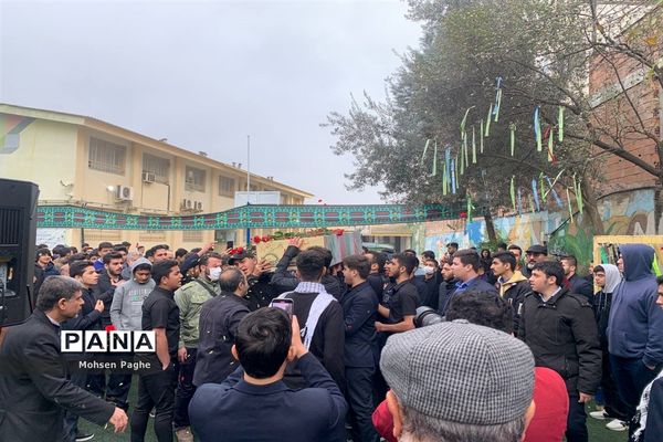 تشییع پیکر شهید تازه تفحص شده دفاع مقدس در گرگان