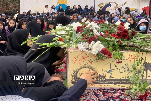 تشییع پیکر شهید تازه تفحص شده دفاع مقدس در گرگان