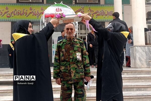 بدرقه دانش‌آموزان نیشابور برای سفر راهیان نور