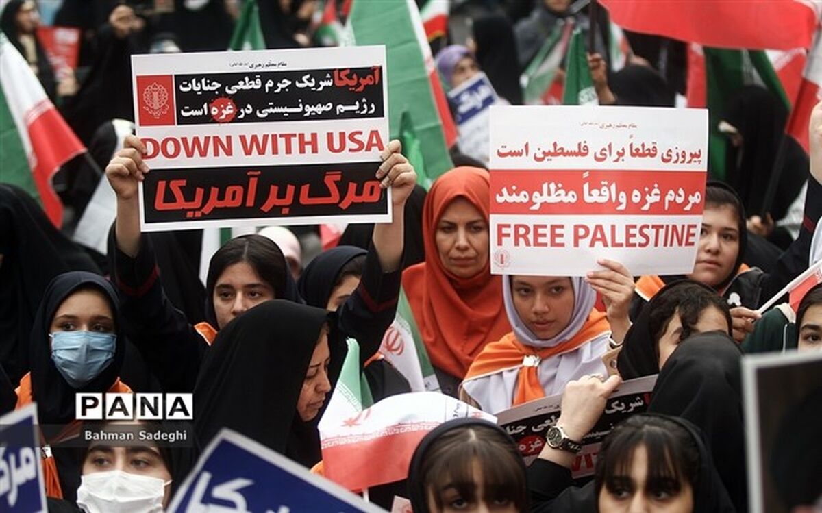 راهپیمایی مردمی در حمایت از مردم مظلوم فلسطین برگزار شد