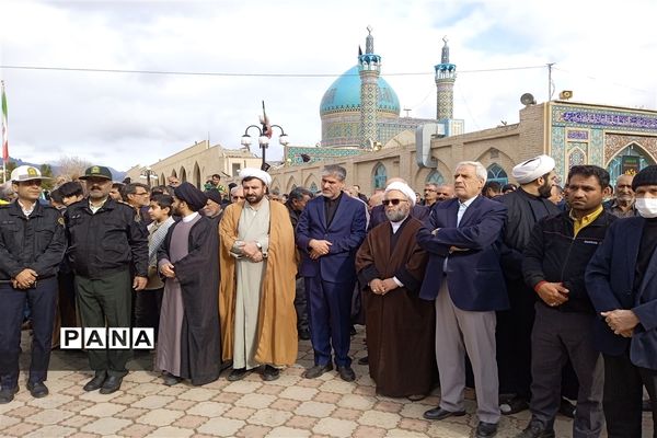 حمایت از مردم مظلوم فلسطین و غزه در شهرستان کاشمر