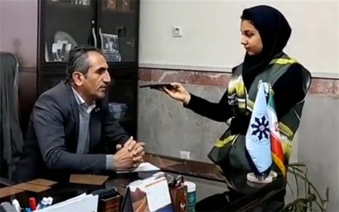 روایت پیشرفت خبرنگار پانا ازدبیرستان استعدادهای درخشان شهید بهشتی رودهن /فیلم