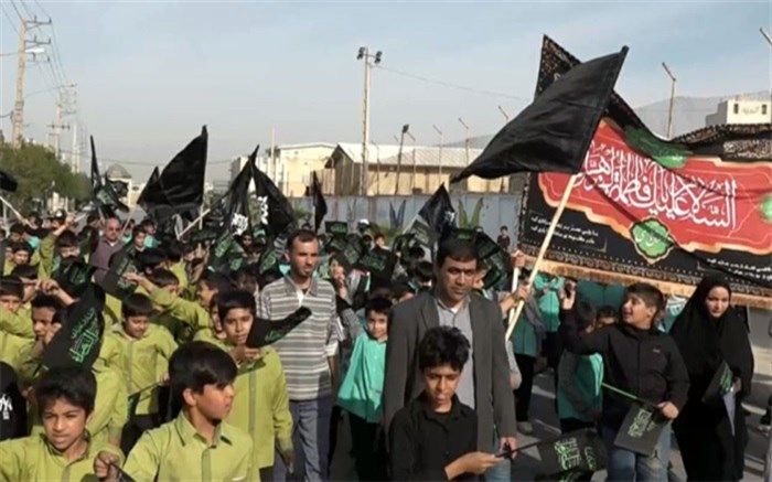 راهپیمایی و عزاداری نوگلان فاطمی در برازجان/فیلم