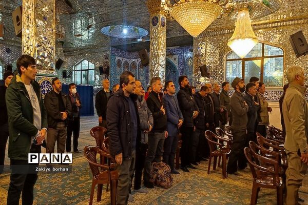 آیین اعزام کاروان فرهنگیان خراسان شمالی آقا به مناطق عملیاتی جنوب کشور
