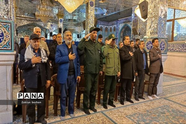 آیین اعزام کاروان فرهنگیان خراسان شمالی آقا به مناطق عملیاتی جنوب کشور