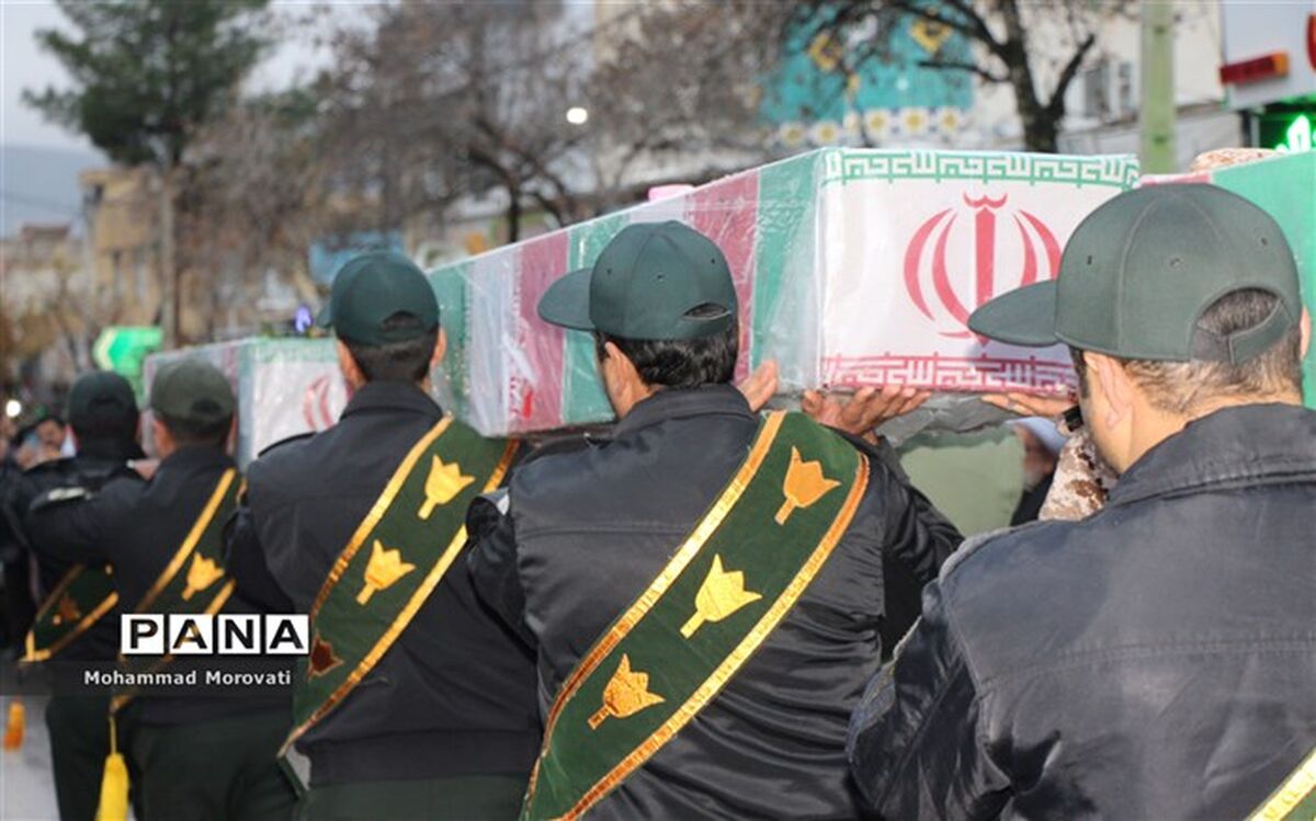 بدرقه شهدای گمنام در شهرستان سملقان/فیلم