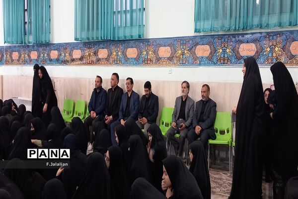 عزاداری شهادت حضرت فاطمه (س) و استقبال از پیکر مظهر شهید گمنام دبیرستان شاهدرضویه
