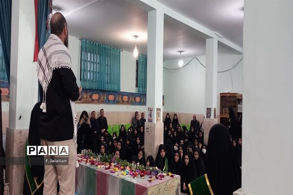 عزاداری شهادت حضرت فاطمه (س) و استقبال از پیکر مظهر شهید گمنام دبیرستان شاهدرضویه