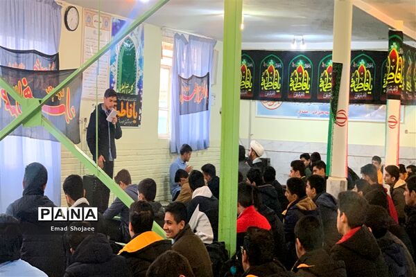 مراسم  عزاداری در دبیرستان نمونه آیت الله خامنه‌ای کاشمر