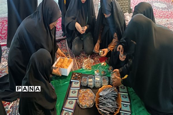 مراسم سوگواری شهادت حضرت فاطمه( س) توسط هیات دانش‌آموزی انصارالمهدی در شهرستان فیروزکوه