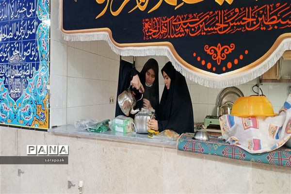 مراسم سوگواری شهادت حضرت فاطمه( س) توسط هیات دانش‌آموزی انصارالمهدی در شهرستان فیروزکوه