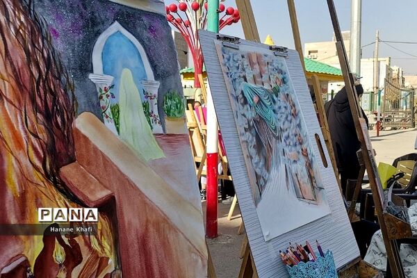 نمایشگاه هنرهای تجسمی با موضوع شهادت حضرت زهرا(س) در  پاکدشت