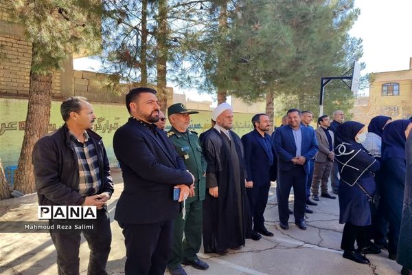 تشییع پیکر شهید گمنام در مدارس شهرستان بیضاء