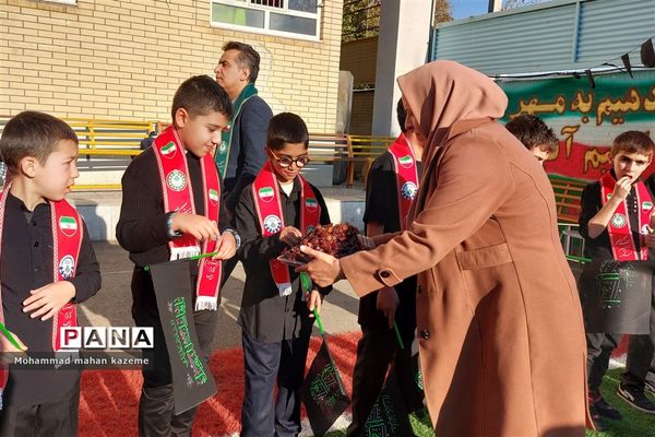 مراسم‌ عزاداری حضرت فاطمه (س) در دبستان ابوالفضل ناحیه ۱