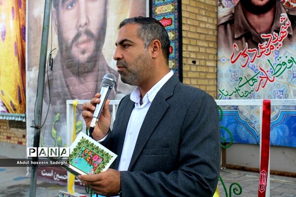 وداع با شهید گمنام  و زیارت عاشورا در دبیرستان متوسطه اول سمیه بوشهر