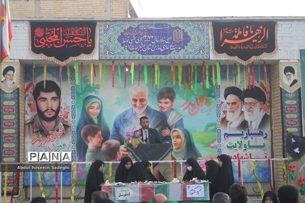 وداع با شهید گمنام  و زیارت عاشورا در دبیرستان متوسطه اول سمیه بوشهر