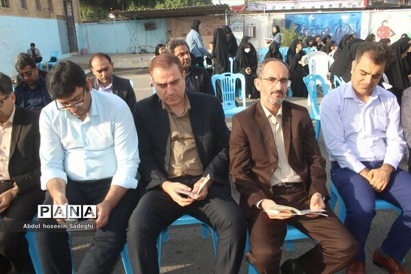 وداع با شهید گمنام  و زیارت عاشورا در دبیرستان متوسطه اول سمیه بوشهر