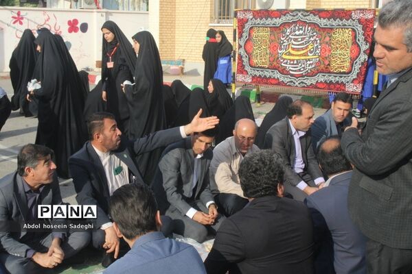 وداع با شهید گمنام  و زیارت عاشورا در دبیرستان متوسطه اول سمیه بوشهر