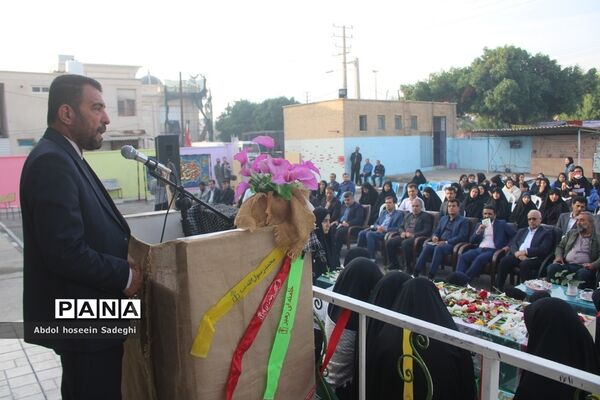 وداع با شهید گمنام  و زیارت عاشورا در دبیرستان متوسطه اول سمیه بوشهر