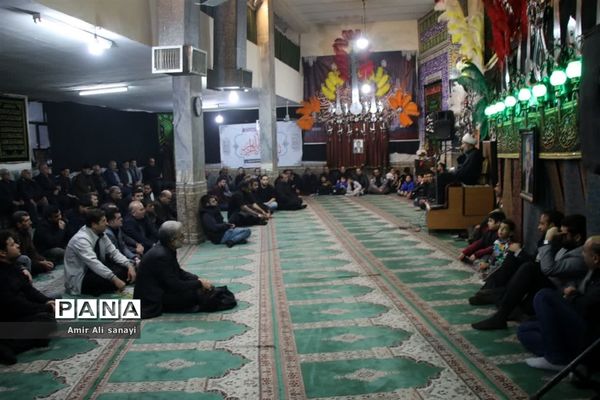 مراسم عزاداری شهادت صدیقه‌طاهره در مصلی نماز جمعه شهرستان‌قرچک