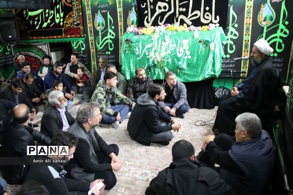 مراسم عزاداری شهادت صدیقه‌طاهره در مصلی نماز جمعه شهرستان‌قرچک