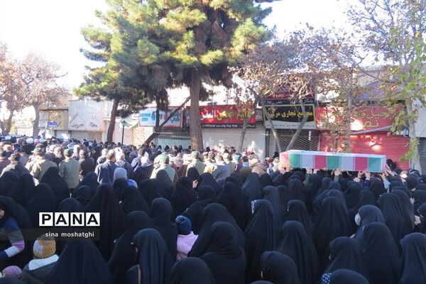 تشییع شهدا گمنام شهرستان بجنورد