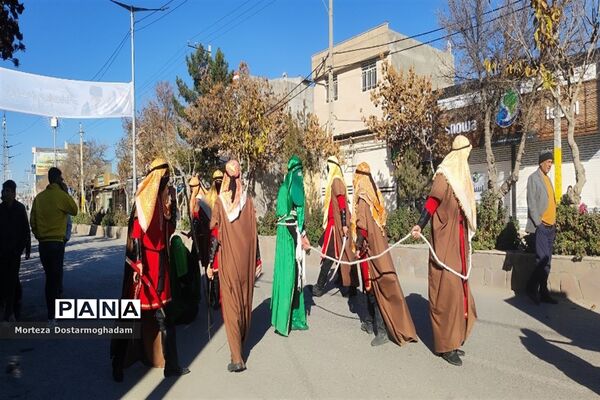 مراسم تشییع و خاکسپاری شهید گمنام در مصلی امام خامنه‌ای (ره) شهرستان شیروان