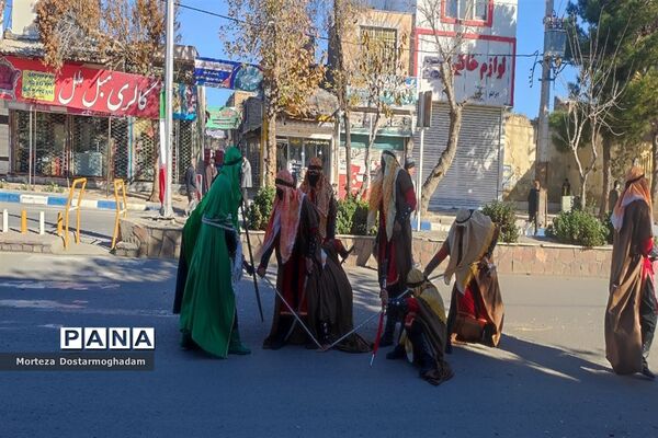 مراسم تشییع و خاکسپاری شهید گمنام در مصلی امام خامنه‌ای (ره) شهرستان شیروان