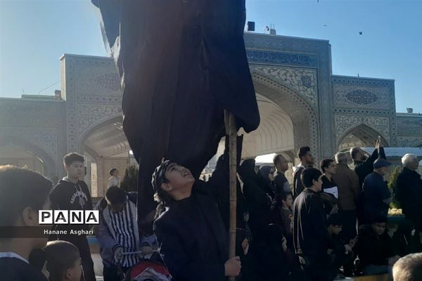 استقبال پرشور عاشقان فاطمی از کاروان شهدای گمنام