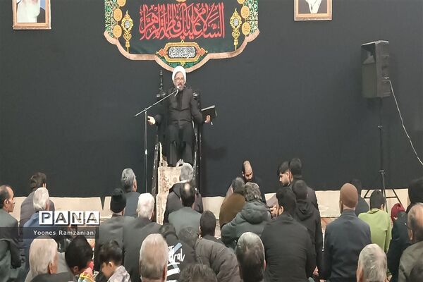 مراسم روضه و سینه‌زنی به‌مناسبت شهادت حضرت فاطمه (س) در خلیل‌آباد