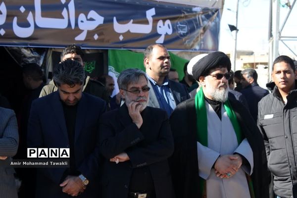 وداع باشکوه مردم بافق با شهید گمنام