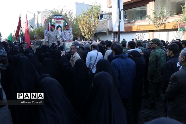 تشییع پیکرهای مطهر 7  آلاله فاطمی در قم