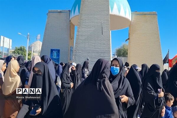 تشییع شهید گمنام در شهرستان جاسک