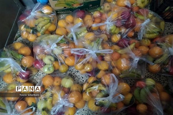 تهیه و توزیع بسته های غذایی کمک به نیازمندان  به مناسبت شب یلدا
