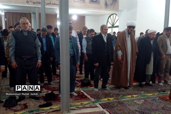 اقامه نماز جمعه نصیر شهر در مسجد قمر بنی هاشم