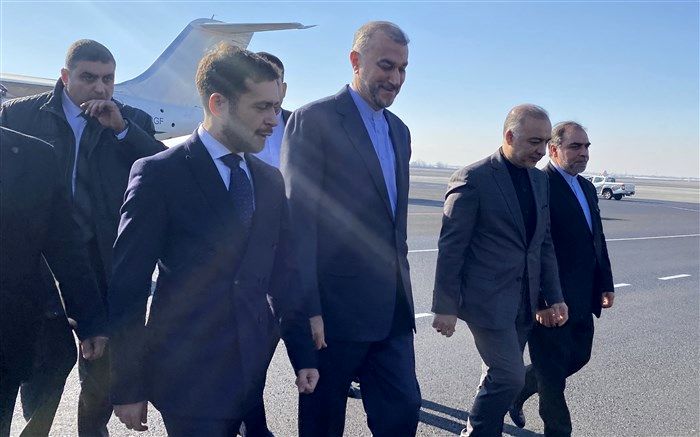 امیرعبداللهیان وارد فرودگاه ایروان شد
