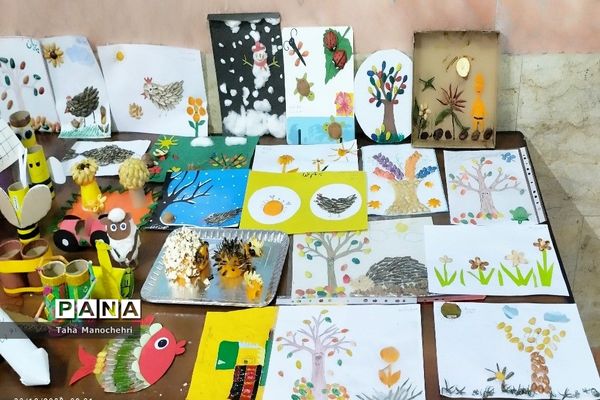 نمایشگاه کاردستی با وسایل دور ریختنی پایه اول در آموزشگاه علامه طباطبایی