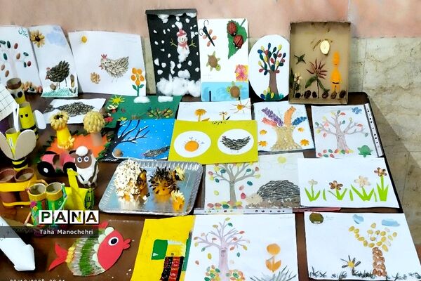 نمایشگاه کاردستی با وسایل دور ریختنی پایه اول در آموزشگاه علامه طباطبایی