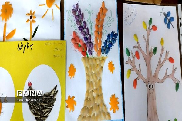 نمایشگاه کاردستی با وسایل دور ریختنی پایه اول در آموزشگاه علامه طباطبایی