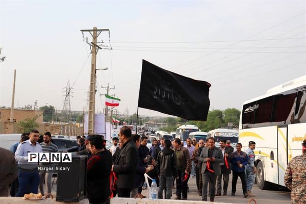 مراسم تشییع و تدفین شهید گمنام  هشت سال دفاع مقدس در بام فرهنگی امیدیه