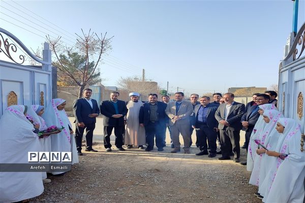افتتاح مدرسه چهار کلاسه شهید طاهری در روستای نصرآباد خواف