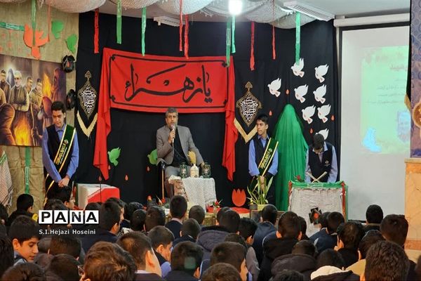 جلوه هایی از ارادت دانش‌آموزان مدارس قم به اهل بیت(ع) و شهدا-1
