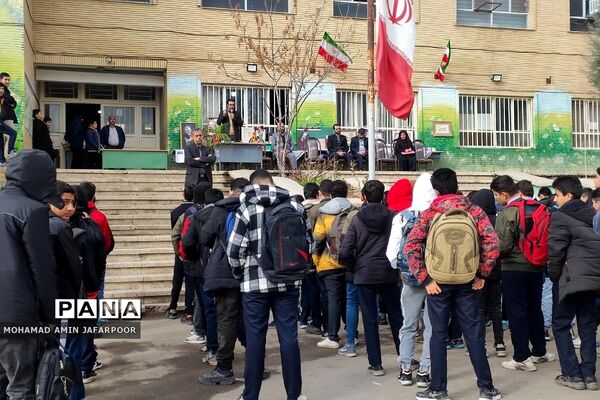 اجتماع فرزندان سردار دلها شهید حاج قاسم سلیمانی در دبیرستان حاج قاسم سلیمانی شهرستان پردیس