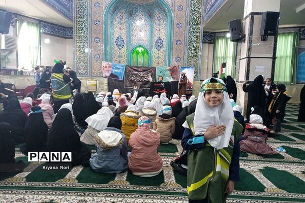 اجتماع دختران حاج قاسم در مسجد صاحب زمان شهرستان دماوند