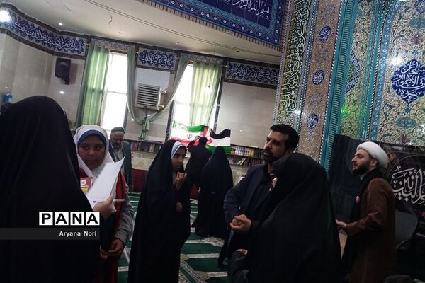 اجتماع دختران حاج قاسم در مسجد صاحب زمان شهرستان دماوند