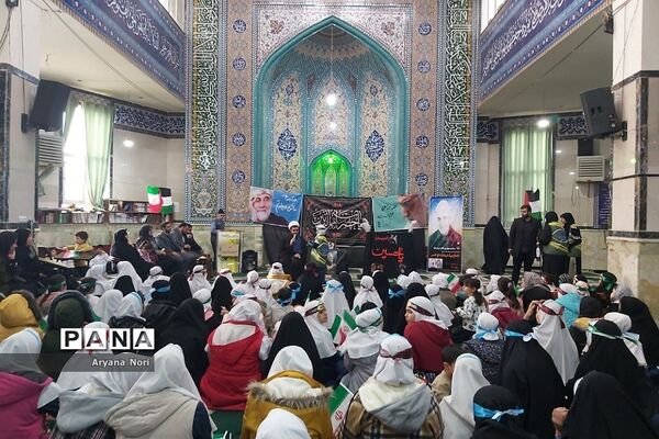 اجتماع دختران حاج قاسم در مسجد صاحب زمان شهرستان دماوند