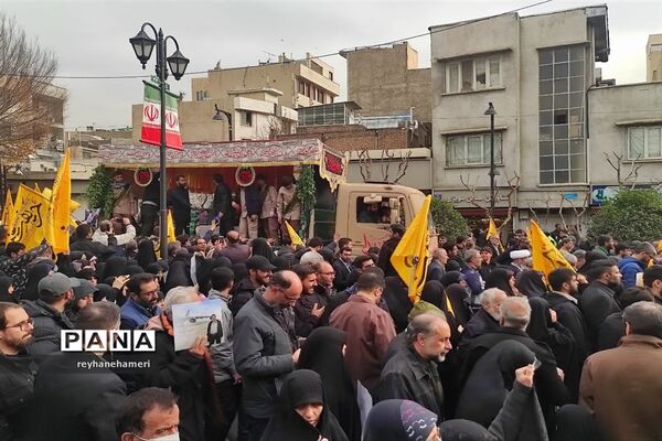 وداع با پیکر شهید سید رضی موسوی